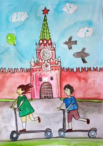 Фестиваль рисунка «Красавица Москва» для детей из разных стран