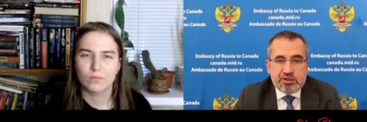Журналистка из ДНР поговорила с Послом России в Канаде